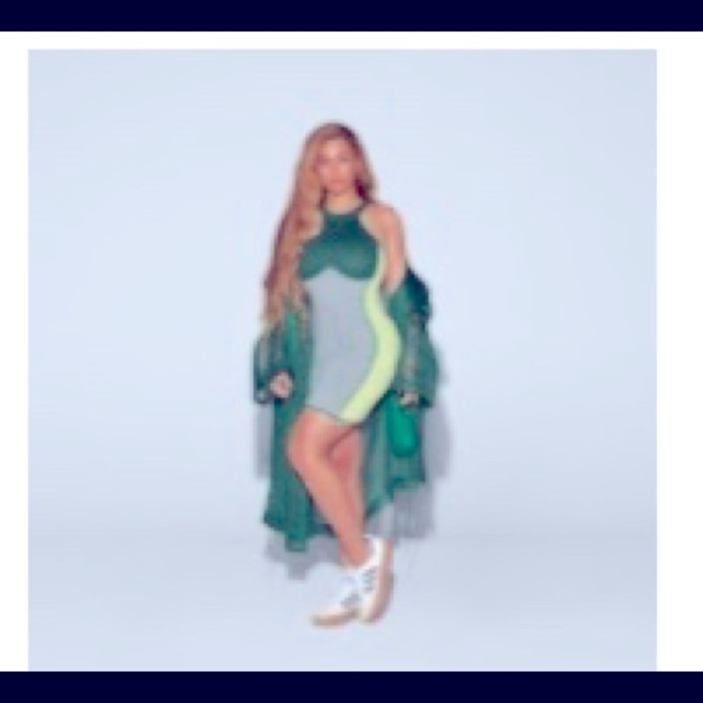 IVY PARK Drip 2 Knit logo dress